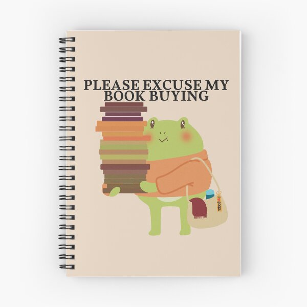 Item preview, Please Excuse My Book Buying Cute Frog | Book Lover Gift | Cozy Reader | Bibliophile Illustration designed and sold by CricketDoodles.
