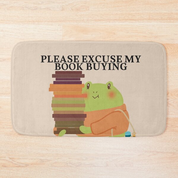 Item preview, Please Excuse My Book Buying Cute Frog | Book Lover Gift | Cozy Reader | Bibliophile Illustration designed and sold by CricketDoodles.