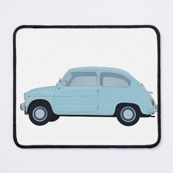 Item preview, vintage blue Fiat 600 car designed and sold by bydenroal.