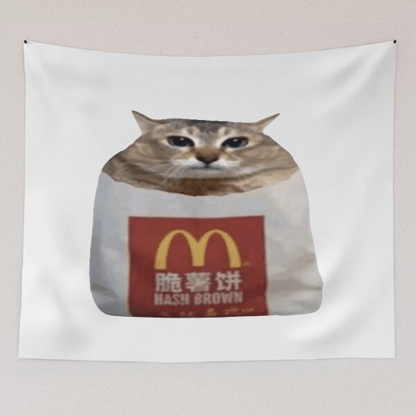 Item preview, fries cat designed and sold by cloudzer0000.