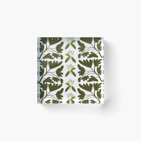 Item preview, Minimalist Olive Green Botanical Seamless Pattern. designed and sold by Jyoti-Quotes.