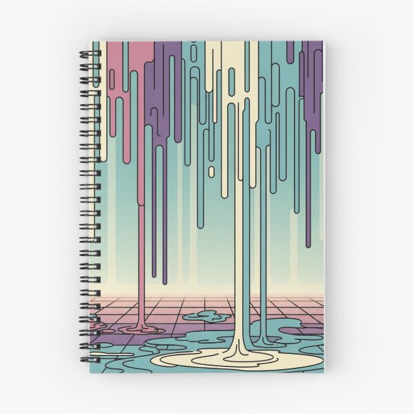Item preview, Retro Dripping Paint: Vaporwave Grid Abstract Art designed and sold by Dzblack.