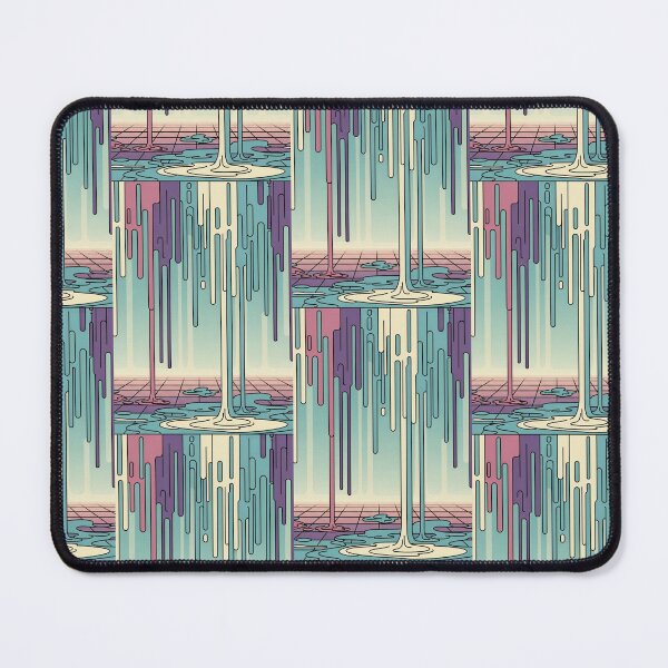 Item preview, Retro Dripping Paint: Vaporwave Grid Abstract Art designed and sold by Dzblack.