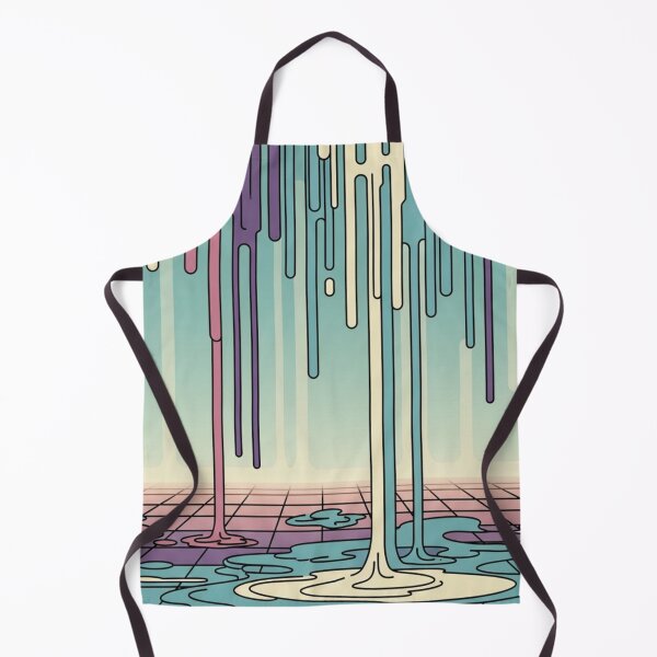 Item preview, Retro Dripping Paint: Vaporwave Grid Abstract Art designed and sold by Dzblack.