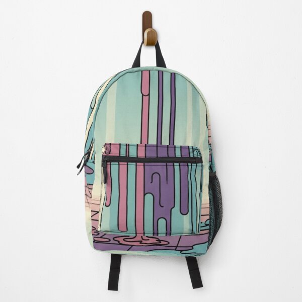 Item preview, Retro Dripping Paint: Vaporwave Grid Abstract Art designed and sold by Dzblack.