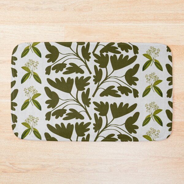 Item preview, Minimalist Olive Green Botanical Seamless Pattern. designed and sold by Jyoti-Quotes.