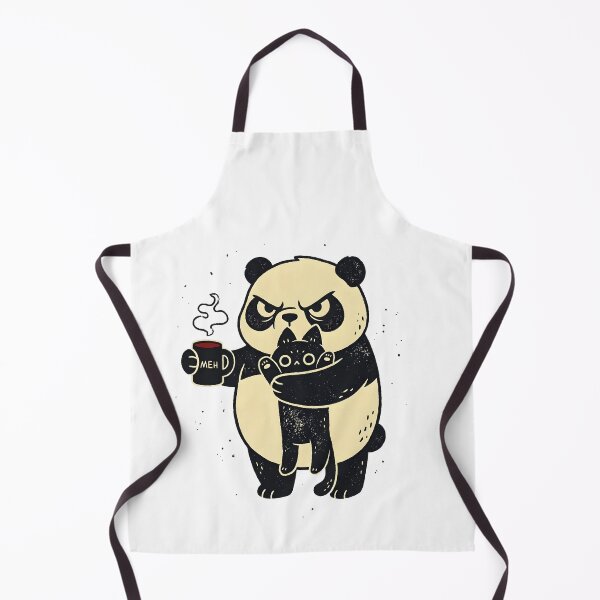Item preview, Grumpy Panda with Coffee and Cute Black Cat designed and sold by TeddybearClub.