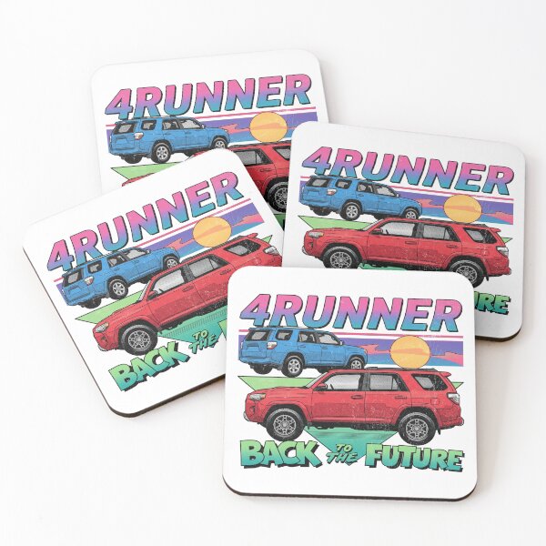 Item preview, Vintage Style 5th Gen 4Runner Retro Sunset Adventure Awaits Red [White Shirt Only] designed and sold by Off-Road-Zone.