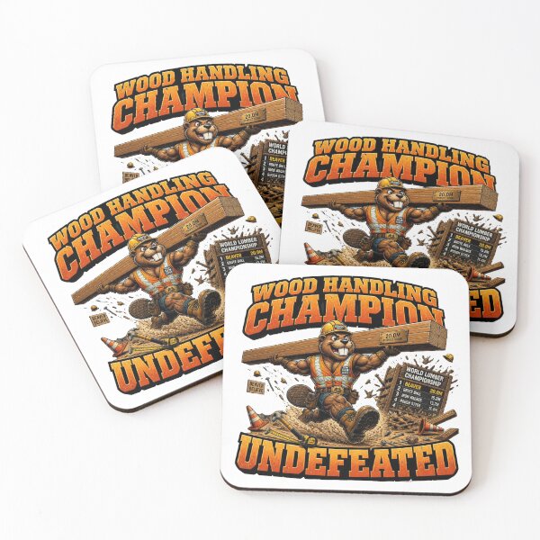 Item preview, Wood Handling Champion Funny Beaver Comic T-Shirt designed and sold by Cavalier-org.