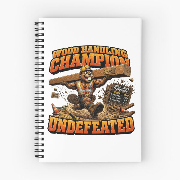 Item preview, Wood Handling Champion Funny Beaver Comic T-Shirt designed and sold by Cavalier-org.