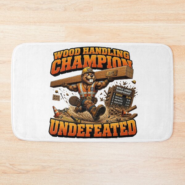 Item preview, Wood Handling Champion Funny Beaver Comic T-Shirt designed and sold by Cavalier-org.