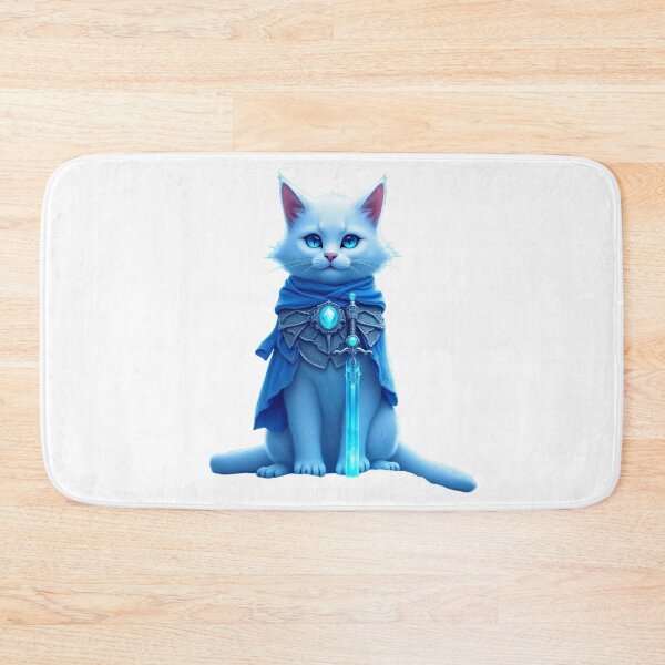 Item preview, Warrior Cat Fantasy Art | Forest Guardian Winter Sentinel | Magical Ice Cat | Cute Snow Feline Gift designed and sold by Flownow.