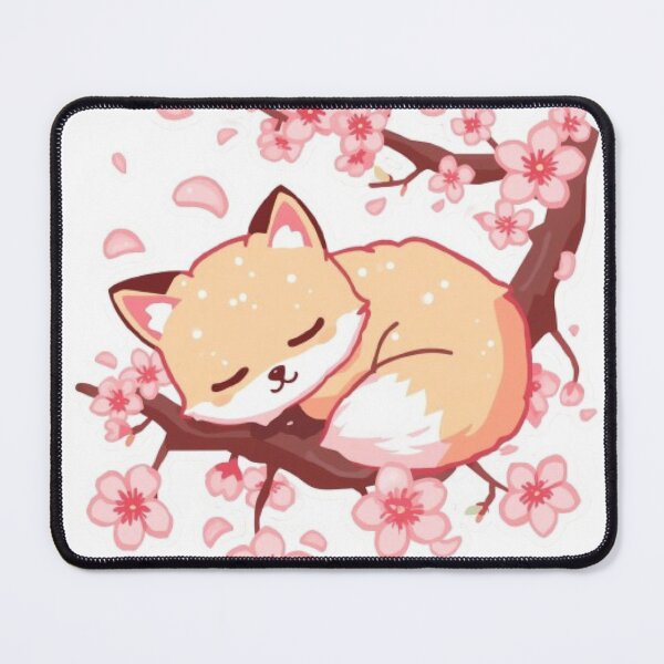 Item preview, Cute Sakura Fox Kawaii Sticker | Cherry Blossom Fox Gift designed and sold by Stylestickers55.