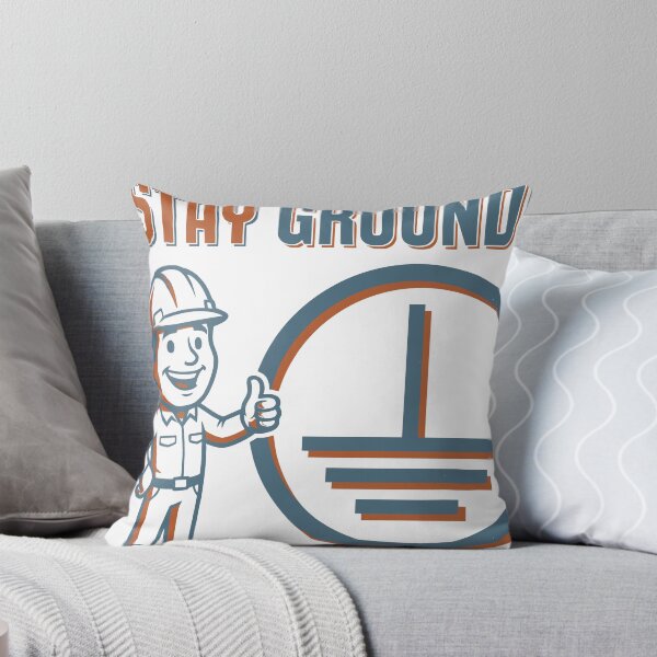 Item preview, Stay Grounded - Funny Retro Electrician Ground Symbol Gift designed and sold by Sekla-Studio.