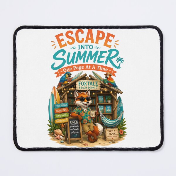 Item preview, Escape Into Summer Fox Bookshop designed and sold by Sovereign Supply Co..