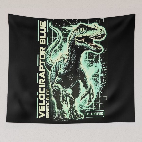 Item preview, Genetic Elite Velociraptor | Muted Green Dinosaur designed and sold by Syrupulse.