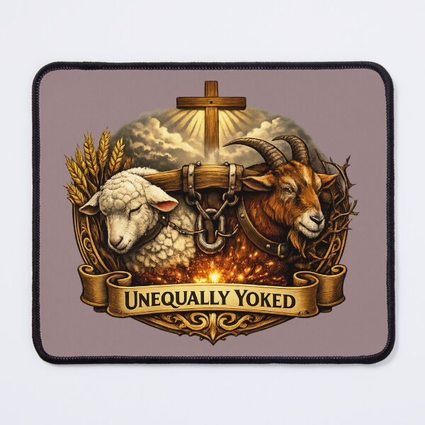 Item preview, Unequally Yoked – The Sheep and the Goat designed and sold by MastersDesignNk.