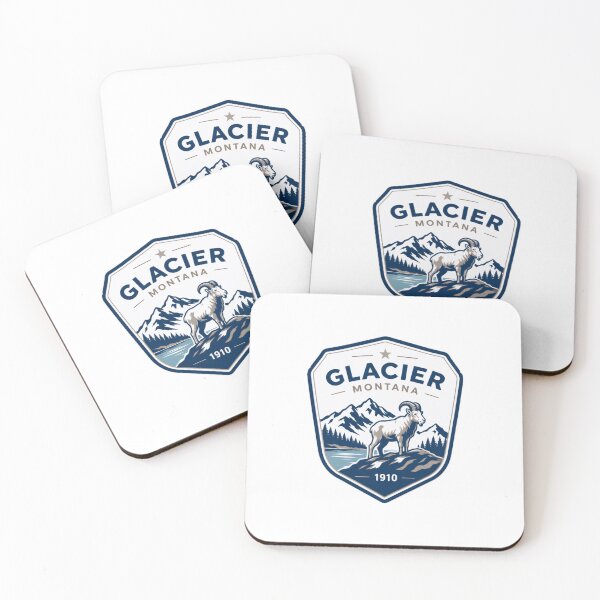 Item preview, Glacier Montana 1910 National Park Travel Adventure Hiking Souvenir designed and sold by Simsimah26Parks.