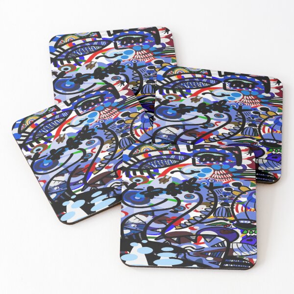 Item preview, Explosion of Abstract Doodles - Multicolored Pop and Psychedelic Urban Art designed and sold by RAYBIL.
