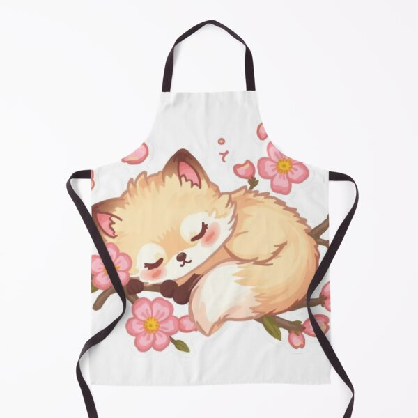 Item preview, Cute Fox Under Cherry Blossoms | Pastel Kawaii Animal Sticker designed and sold by Stylestickers55.