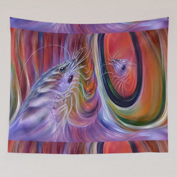 Item preview, Shrimp Primping in a Mirror designed and sold by O'clock Vibes.