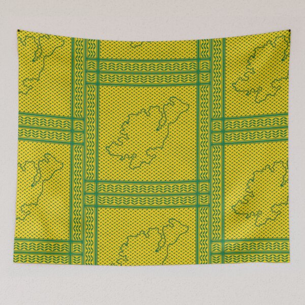 Item preview, County Donegal Flag Keffiyeh/Kufiyyeh Solidarity Pattern  designed and sold by feardeargcrafts.