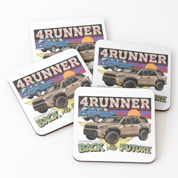 Item preview, Vintage Style 6th Gen 4Runner Retro Sunset Adventure Awaits Tan [White Shirt Only] designed and sold by Off-Road-Zone.