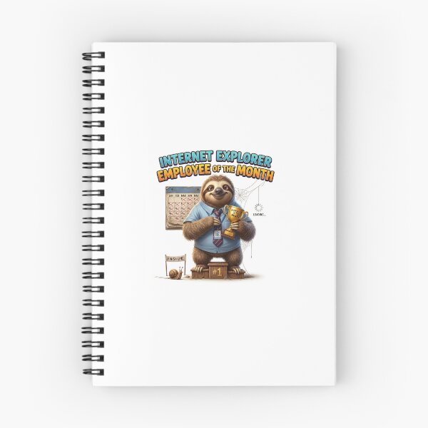 Item preview, Internet Explorer Employee of the Month | Funny Sloth Meme designed and sold by Brain Cell studios.