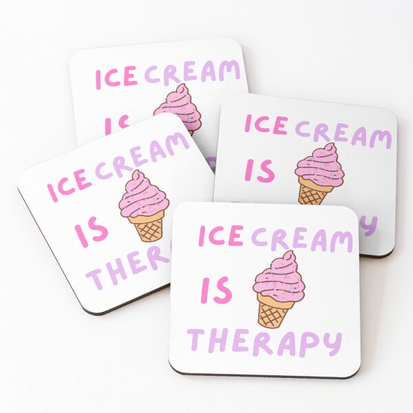 Item preview, ICE CREAM IS THERAPY ART FOR SUMMER SEASON. designed and sold by ZANU creativity.
