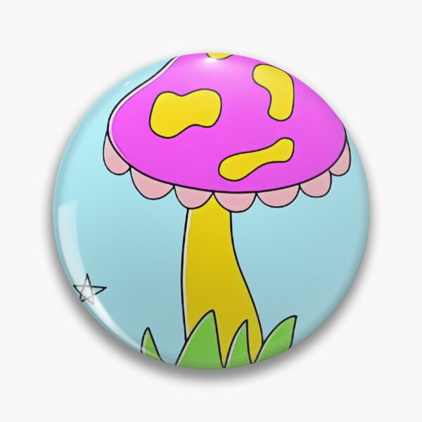 Item preview, Retro Pink Spotted Mushroom designed and sold by PsycheStudio.
