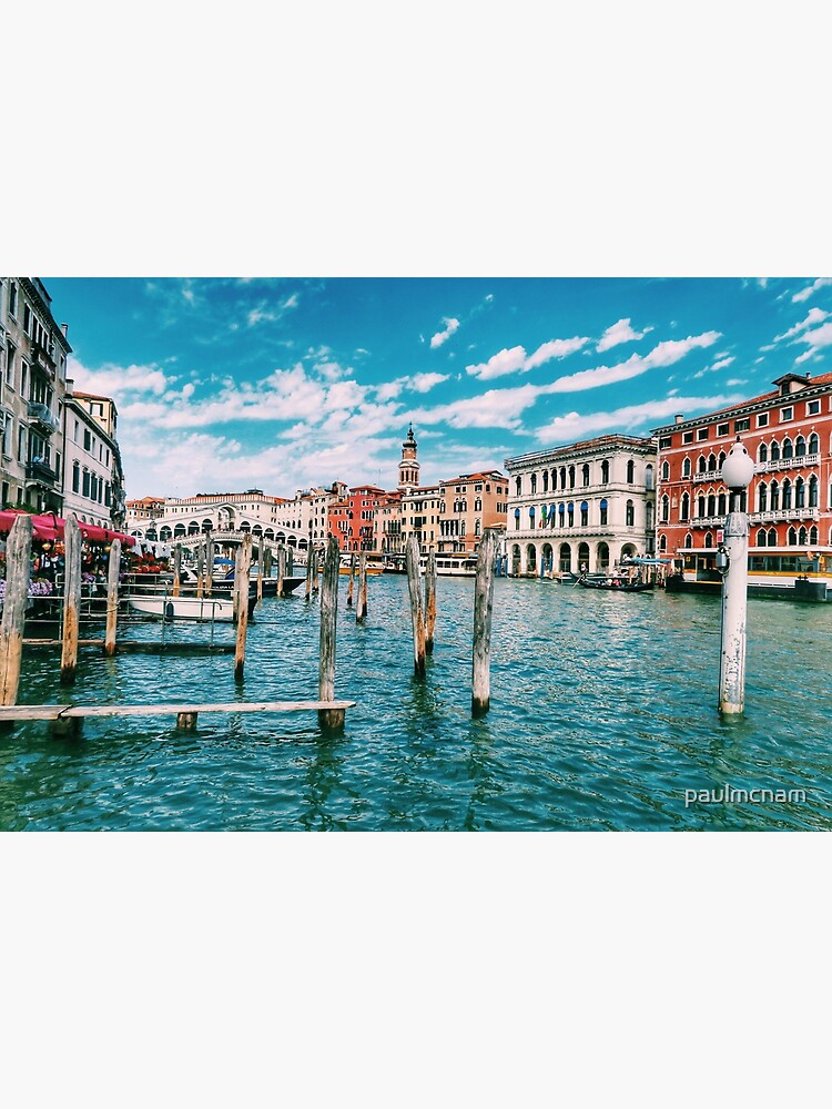 Imagen azul del canal de Venecia de paulmcnam