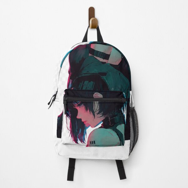 Item preview, Neon Solitude | Glitch Anime Shadow Girl designed and sold by ZenOtaku Lab.