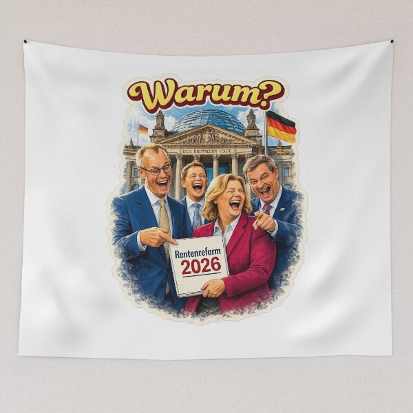 Item preview, Why? – Political satire on the 2026 pension reform designed and sold by Gletschie.