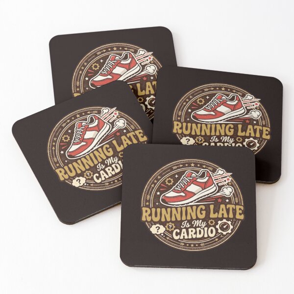 Item preview, Running Late Is My Cardio Funny Fitness Quote  designed and sold by Mahe Jabeen.