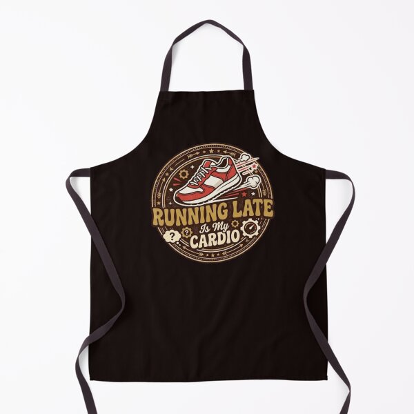 Item preview, Running Late Is My Cardio Funny Fitness Quote designed and sold by Mahe Jabeen.