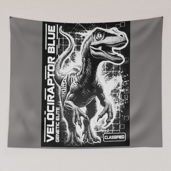 Item preview, Genetic Elite Velociraptor Black & White designed and sold by Syrupulse.