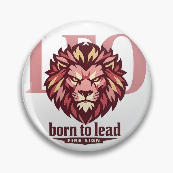 Item preview, Leo Born to Lead Zodiac - Geometric Fire Sign Lion designed and sold by Tokraz-art.