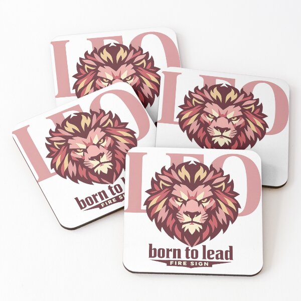 Item preview, Leo Born to Lead Zodiac - Geometric Fire Sign Lion designed and sold by Tokraz-art.