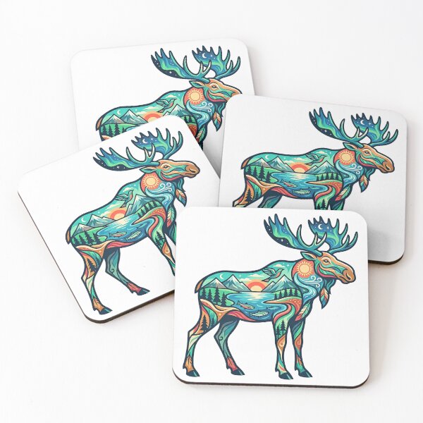 Item preview, Northern Moose designed and sold by Wild Creative Art.