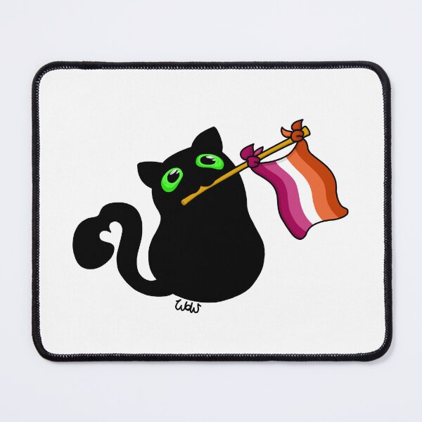 Item preview, Pride Flag Kitty - Lesbian designed and sold by WorksOfWhimsies.