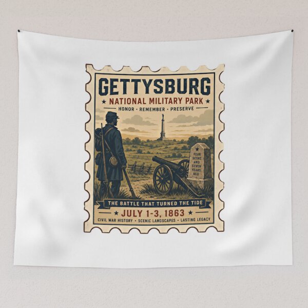 Item preview, Gettysburg National Military Park The Battle That Turned The Tide July 1-3, 1863 Civil War History Remembrance designed and sold by Simsimah26Parks.