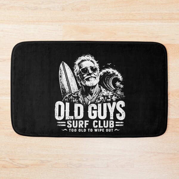 Item preview, Old Guys Surf Club Too Old To Wipe Out – Funny Vintage Surfer Beach Design designed and sold by PosiMCreations.
