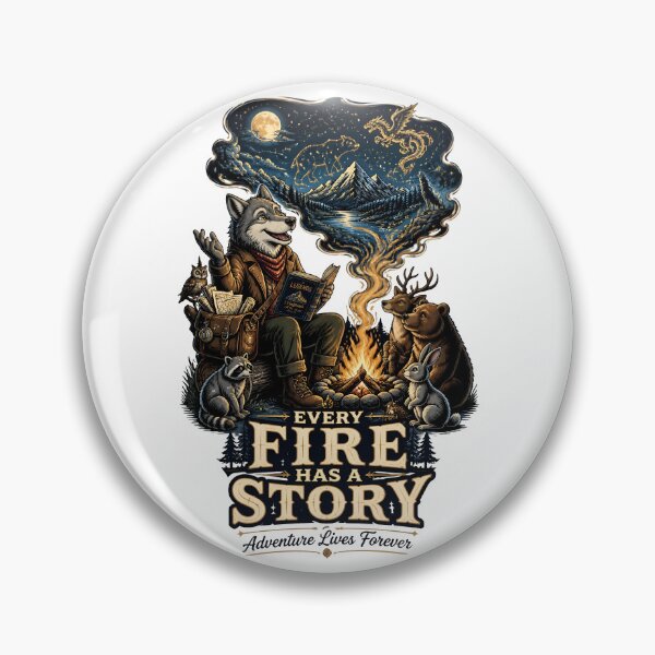 Item preview, Every Fire Has A Story Wolf designed and sold by Sovereign Supply Co..