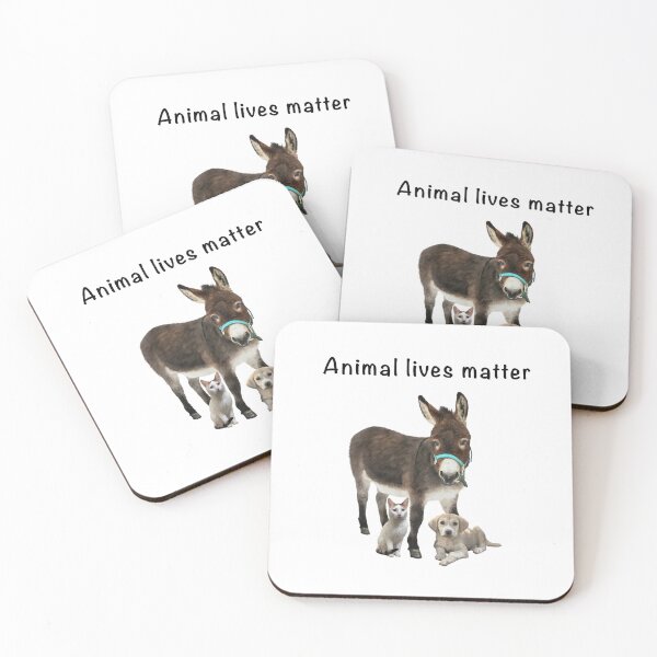 Item preview, Animal lives matter. Donkey Cat Dog All proceeds go to animal charities and rescues designed and sold by AnimalFriends1.