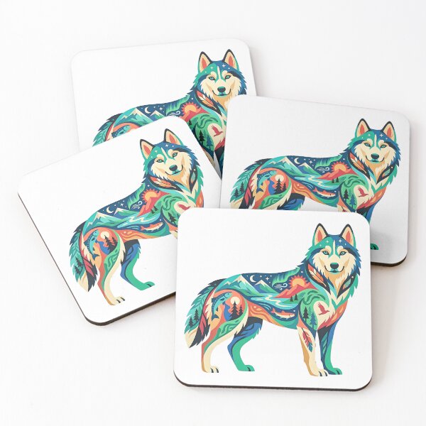 Item preview, Northern Siberian Husky designed and sold by Wild Creative Art.