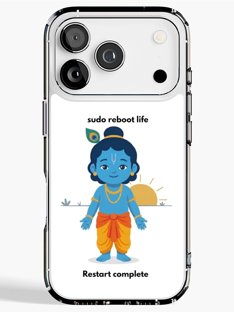 Thumbnail 1 of 5, iPhone Case, sudo reboot life | Linux Developer Sticker | Tech Humor designed and sold by BhaktiByte.