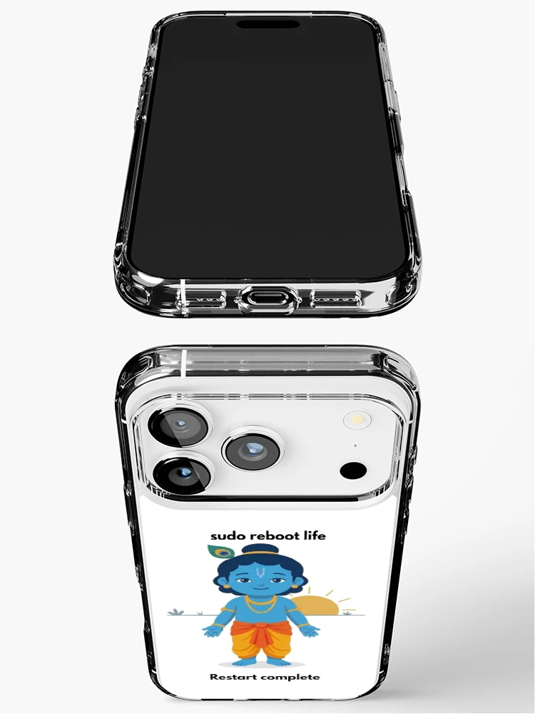 Thumbnail 3 of 5, iPhone Case, sudo reboot life | Linux Developer Sticker | Tech Humor designed and sold by BhaktiByte.
