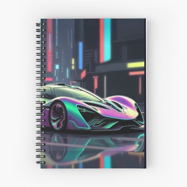 Item preview, Organic Neon Cyberpunk Hypercar Vector Poster designed and sold by Nexus Space.