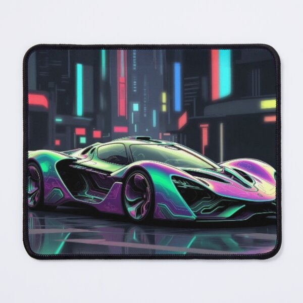 Item preview, Organic Neon Cyberpunk Hypercar Vector Poster designed and sold by Nexus Space.