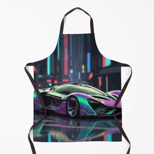 Item preview, Organic Neon Cyberpunk Hypercar Vector Poster designed and sold by Nexus Space.